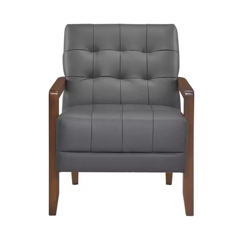 Fauteuil d'appoint confortable en cuir