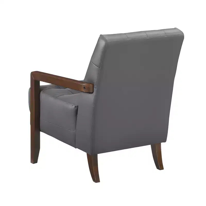 Fauteuil d'appoint confortable en cuir