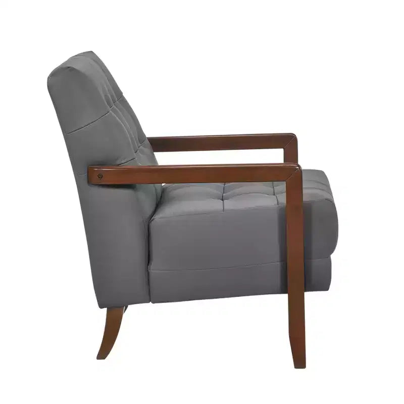 Fauteuil d'appoint confortable en cuir