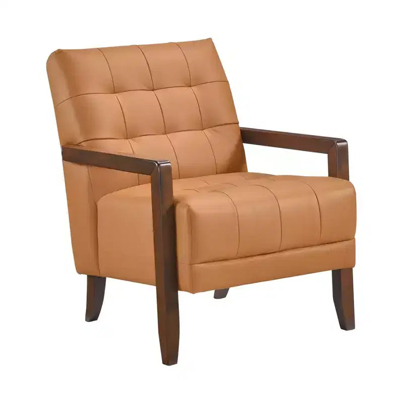 Fauteuil d'appoint confortable en cuir