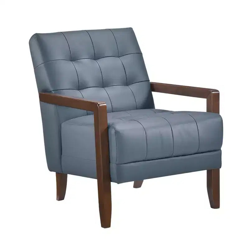 Fauteuil d'appoint confortable en cuir
