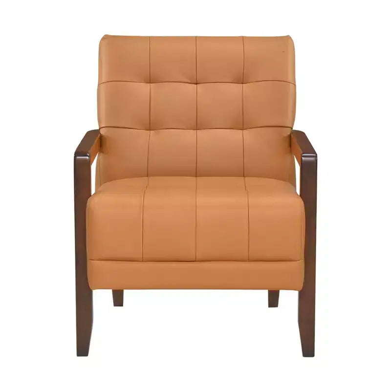 Fauteuil d'appoint confortable en cuir