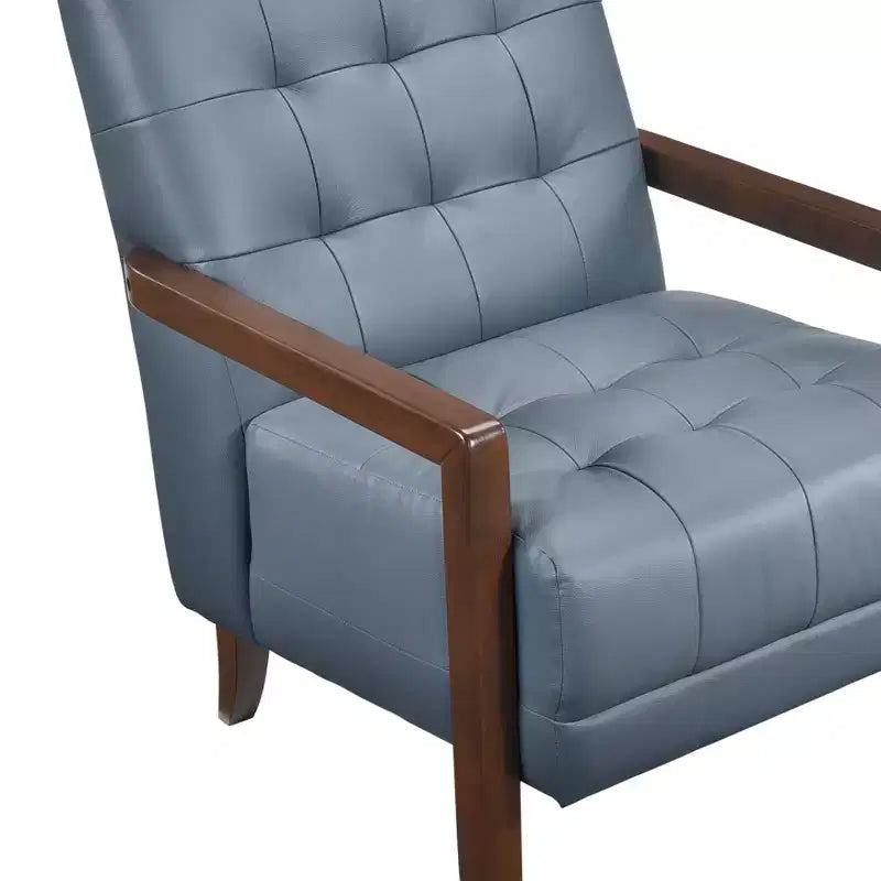 Fauteuil d'appoint confortable en cuir