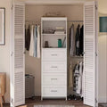 Organisateur de rangement de placard à 4 tiroirs, blanc