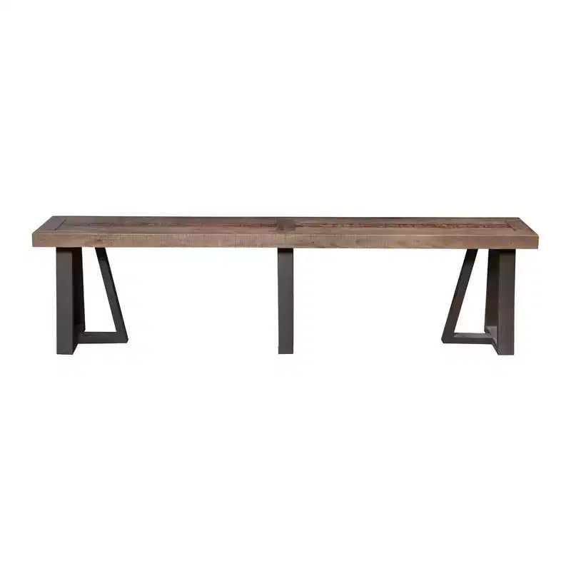 Dining Bench, Natural/Black