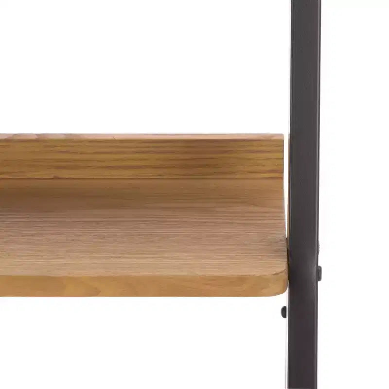 Étagère fer/bois - Naturel/Noir