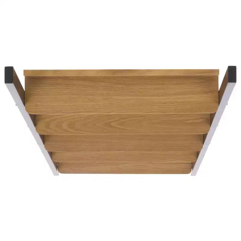 Étagère fer/bois - Naturel/Noir