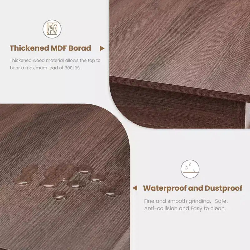 Table à manger de style ferme pour 4 à 6 personnes, table de cuisine rectangulaire en bois avec cadre en bois robuste, grande table à dîner pour salle à manger et appartement