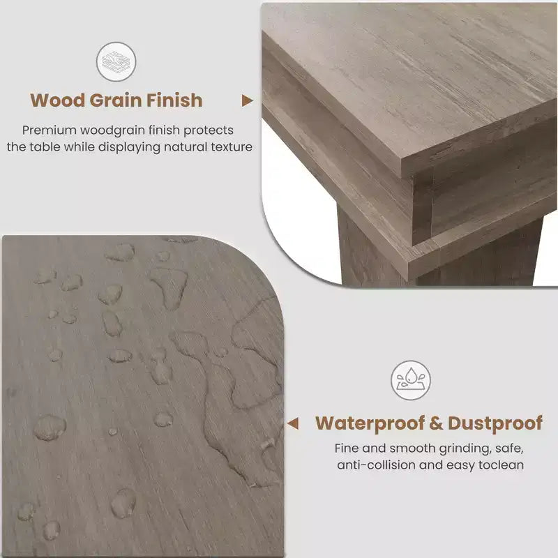 Table à manger de style ferme pour 4 à 6 personnes, table de cuisine rectangulaire en bois avec cadre en bois robuste, grande table à dîner pour salle à manger et appartement