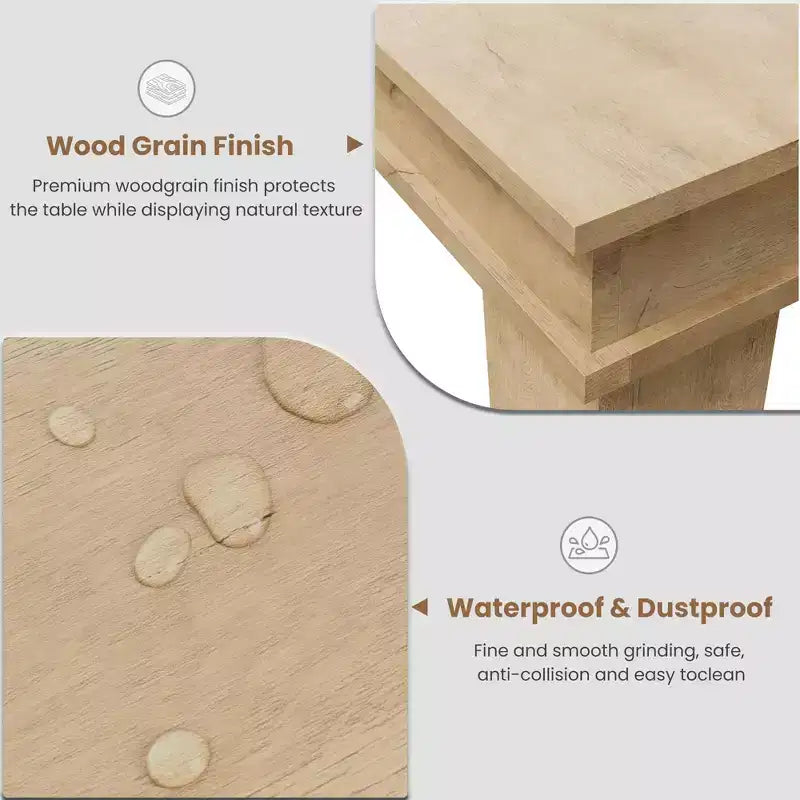 Table à manger de style ferme pour 4 à 6 personnes, table de cuisine rectangulaire en bois avec cadre en bois robuste, grande table à dîner pour salle à manger et appartement