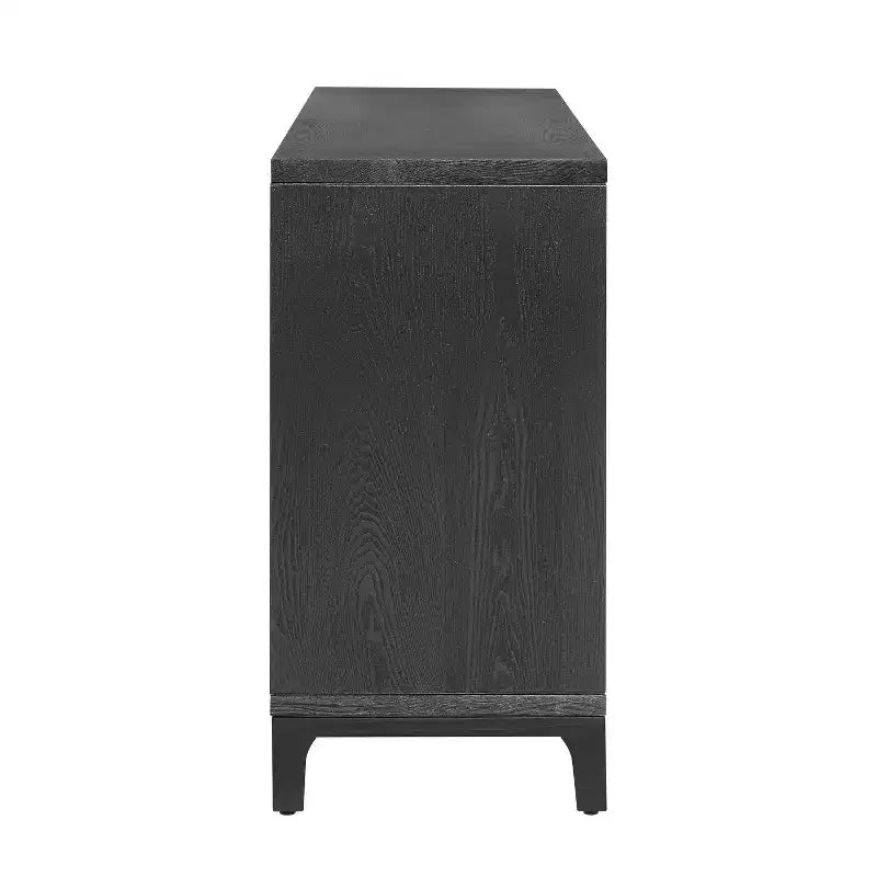 Bahut tissé 3D 4 portes de style moderne du milieu du siècle